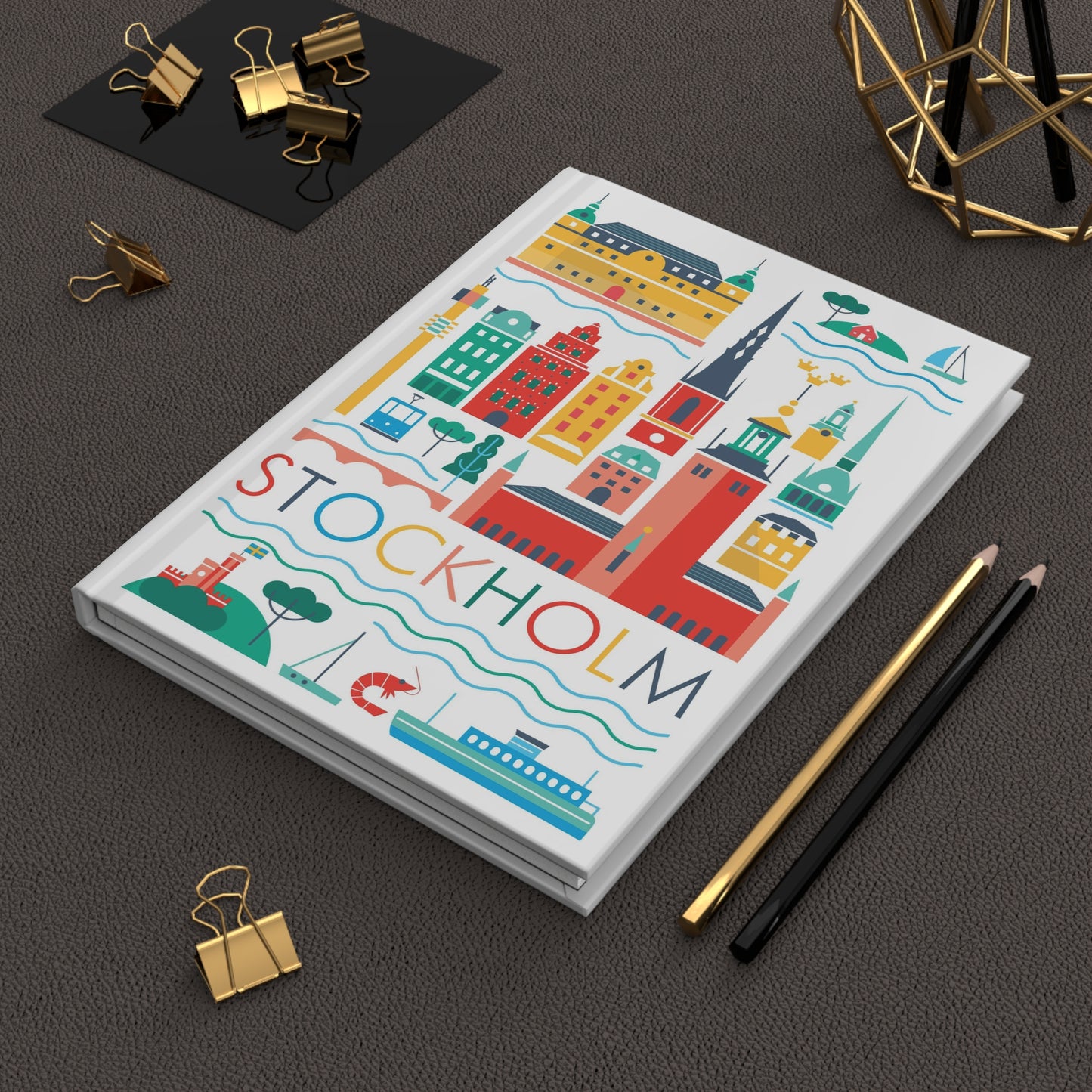 Stockholm Scandi Hardcover-Tagebuch
