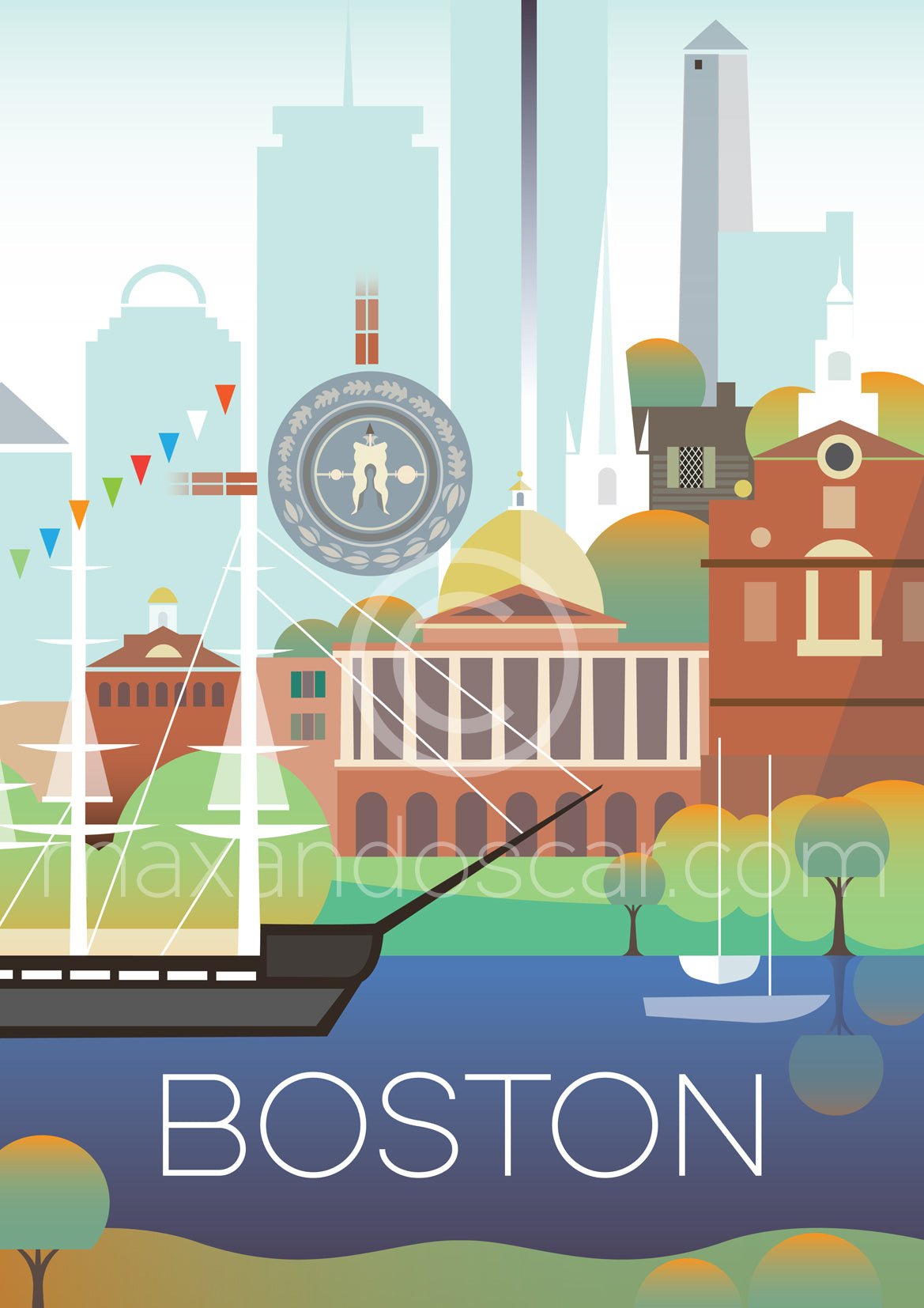 BOSTON POSTCARD