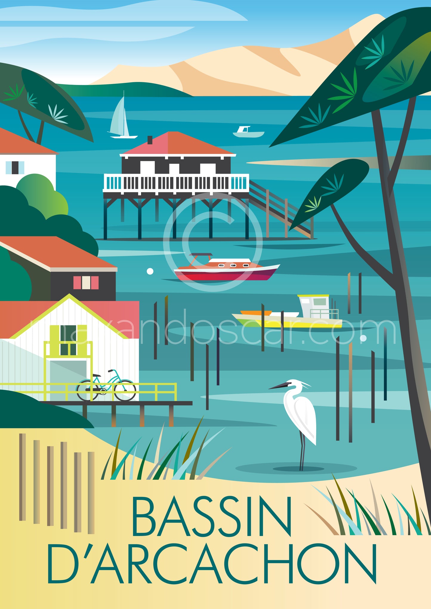 IMPRIMÉ BASSIN D'ARCACHON