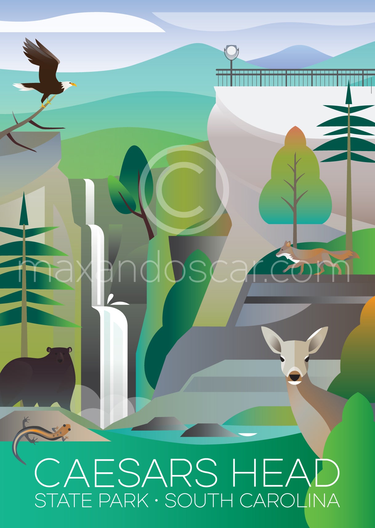 CAESARS HEAD STATE PARK PRINT