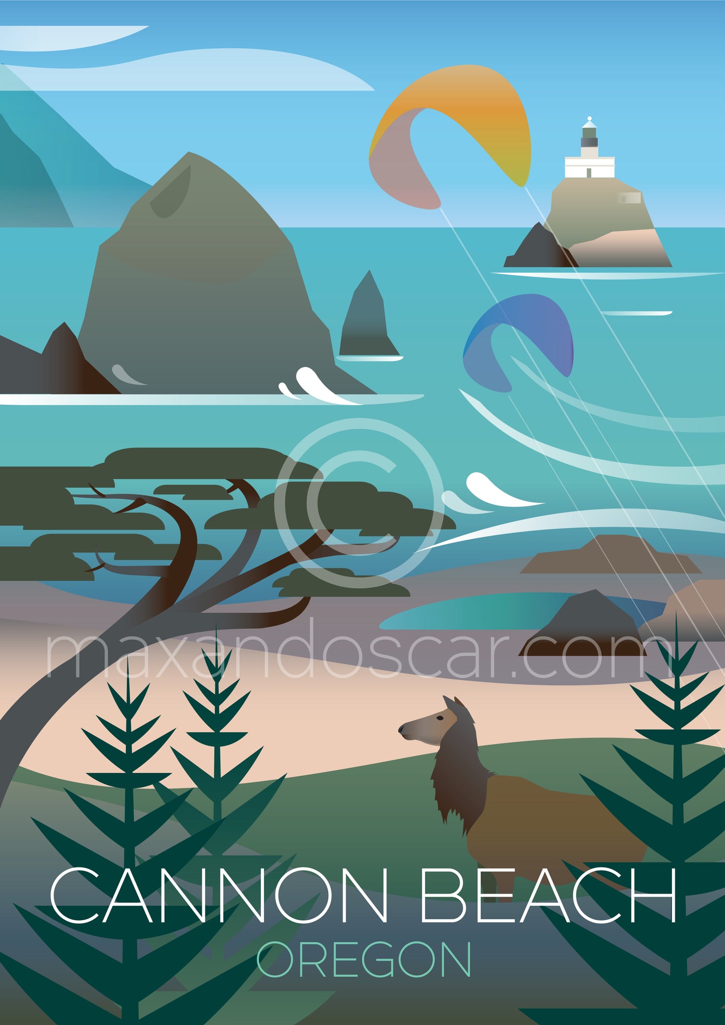 CANNON BEACH, OREGON JIGSAW PUZZLE