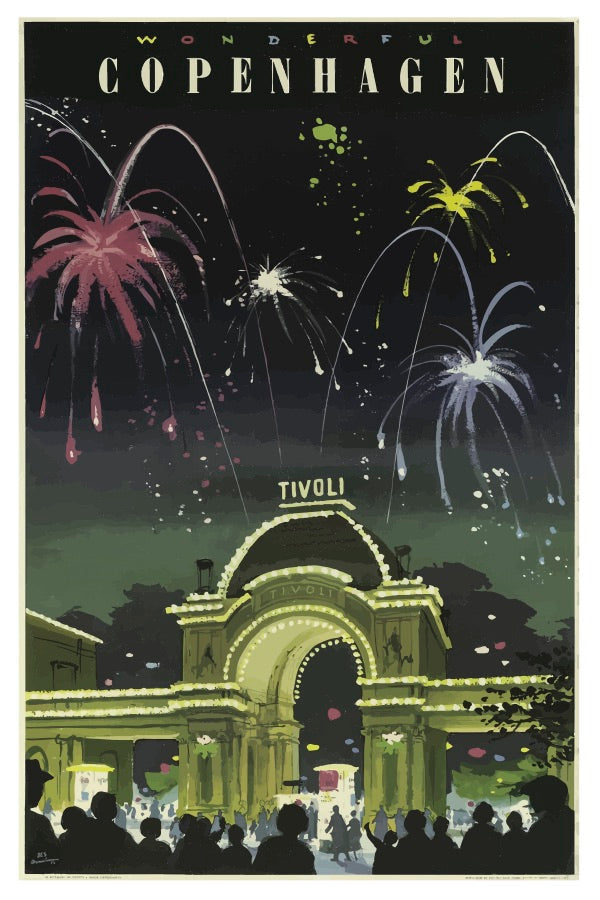 COPENHAGEN TIVOLI POSTAL CARD