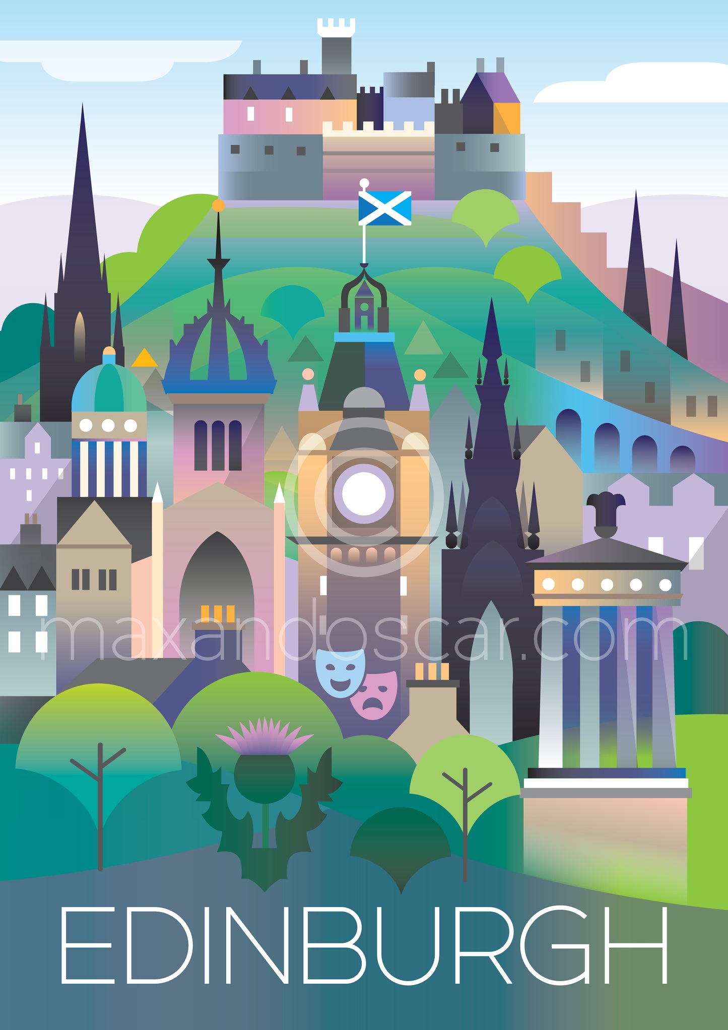 EDINBURGH-POSTKARTE