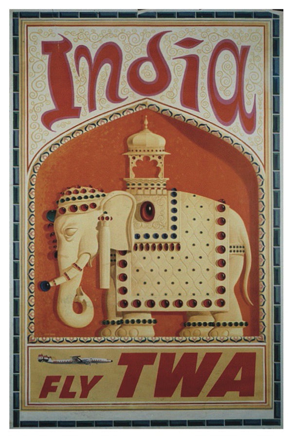 INDIEN TWA POSTKARTE