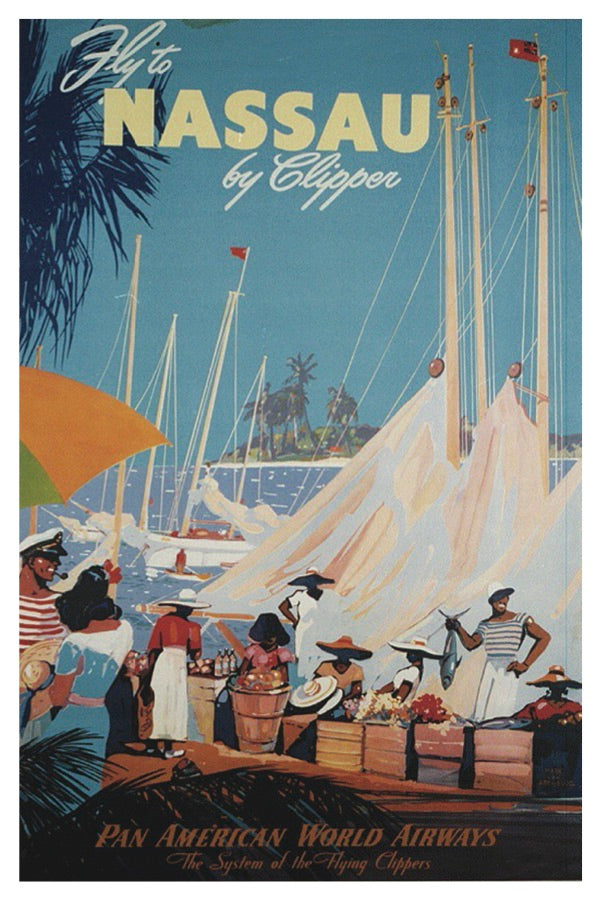 POSTKARTE NASSAU PAN AM