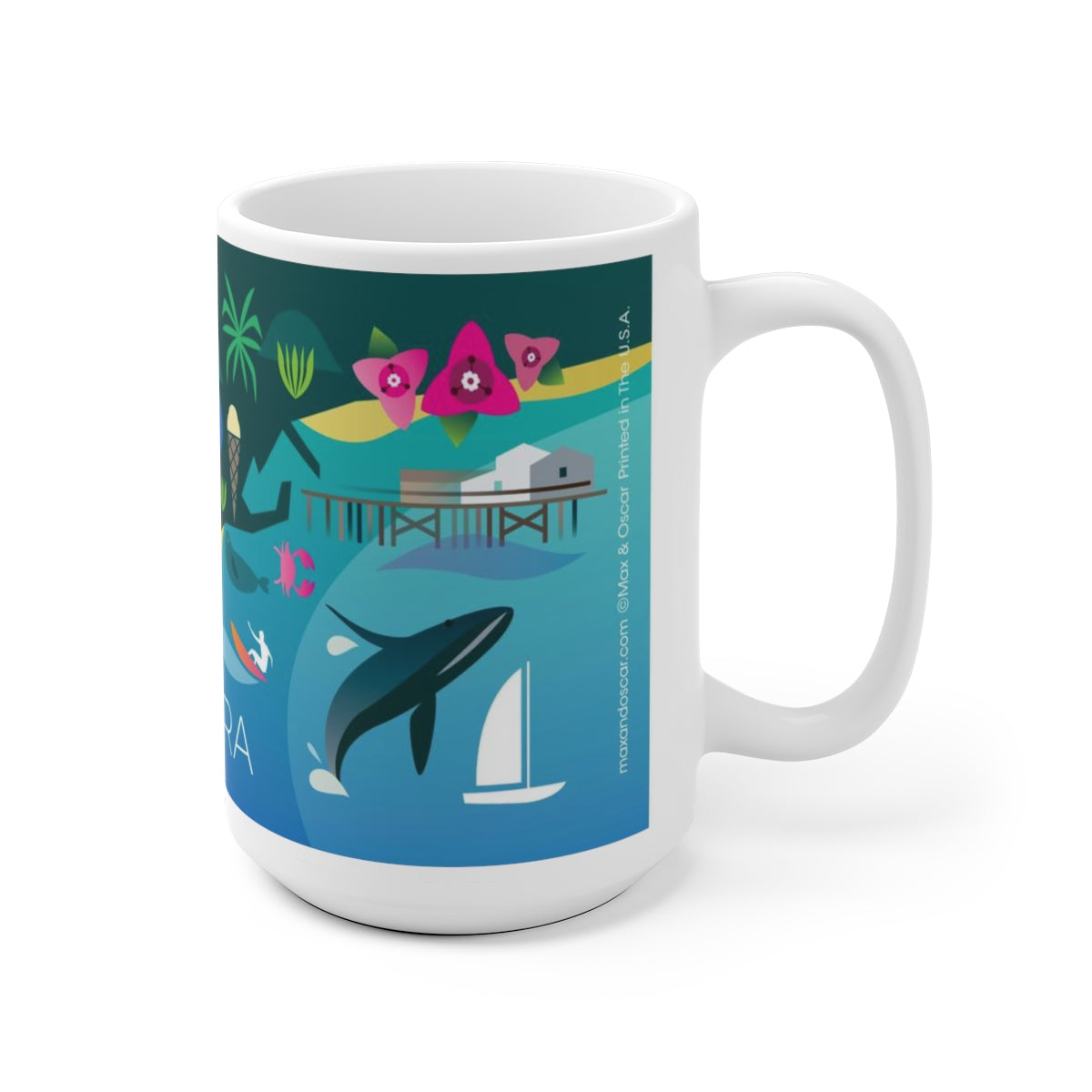 SANTA BARBARA 11 OZ OR 15 OZ CERAMIC MUG