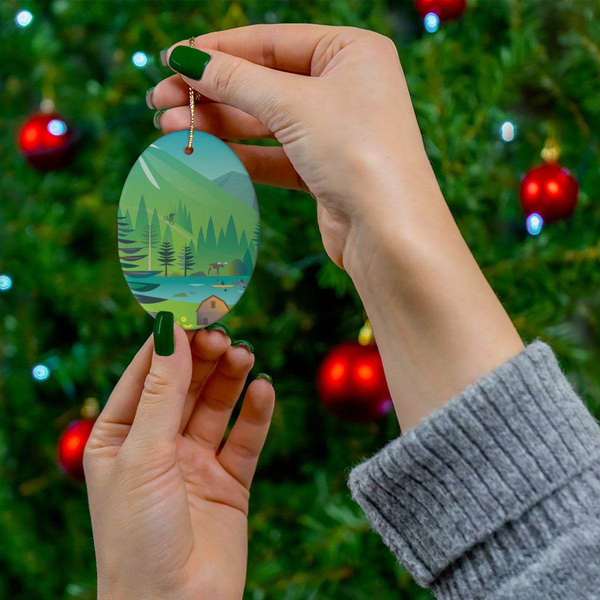 Steamboat Springs Ceramic Ornament