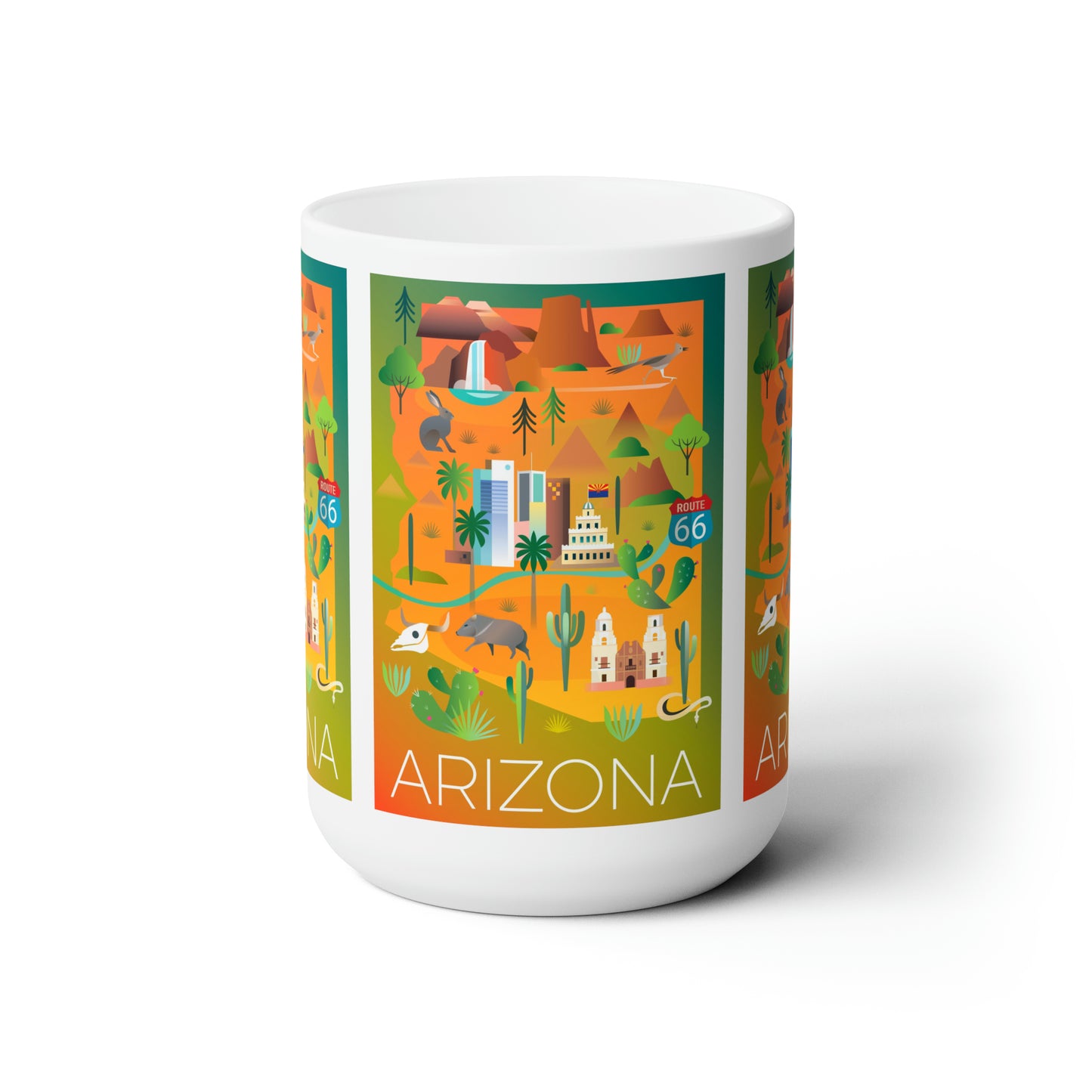 Tasse en céramique Arizona 11oz ou 15oz 