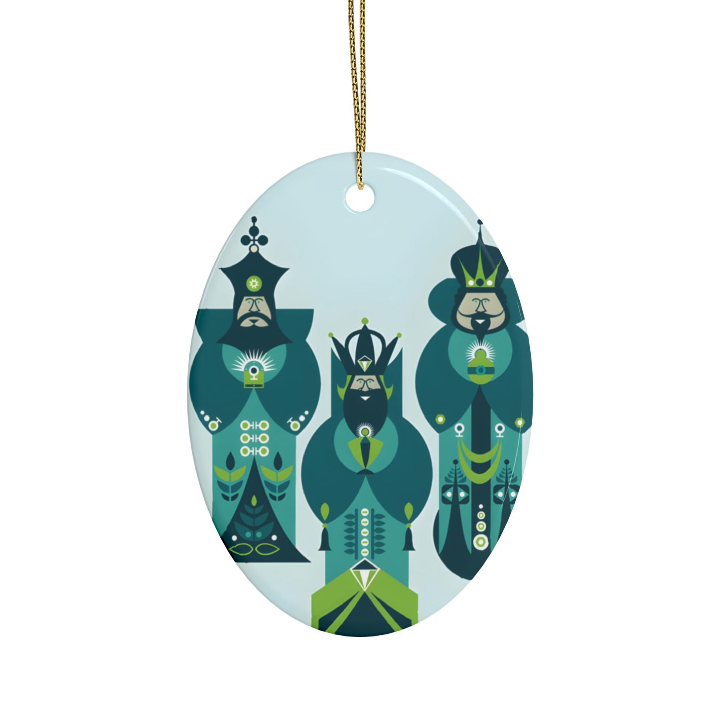 Three Kings Ceramic Ornament