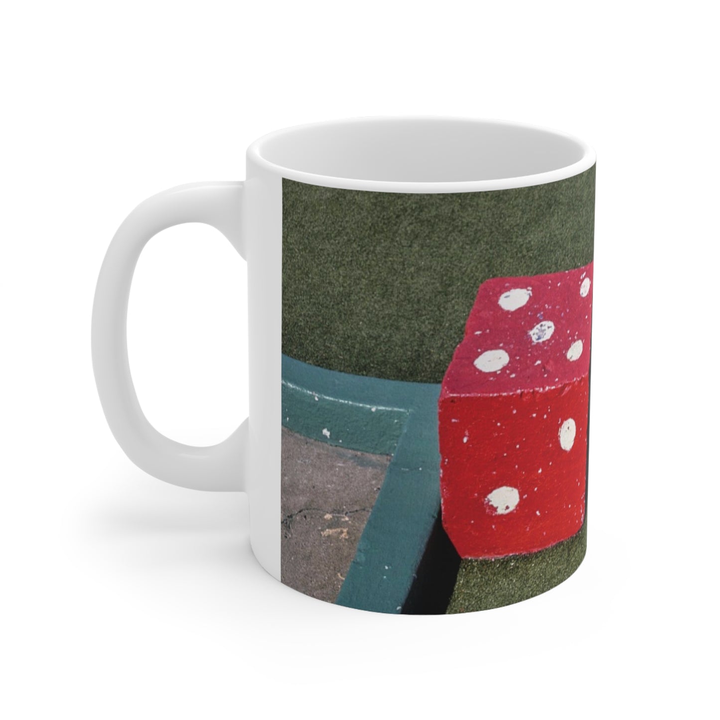 ROADSIDE MUGS – Golfwürfel-Keramikbecher, 325 ml