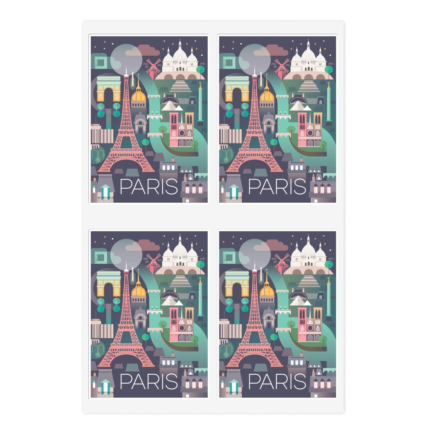 Paris Sticker Sheet