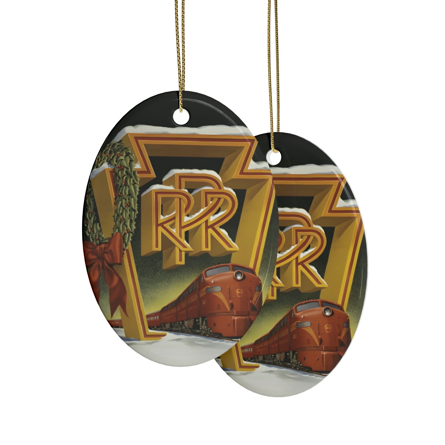 Pennsylvania Railroad Ceramic Ornament