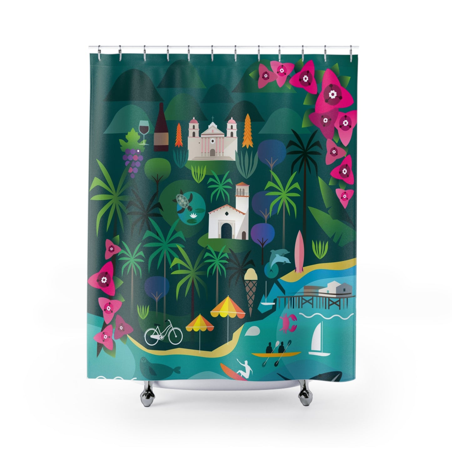 Santa Barbara Shower Curtain