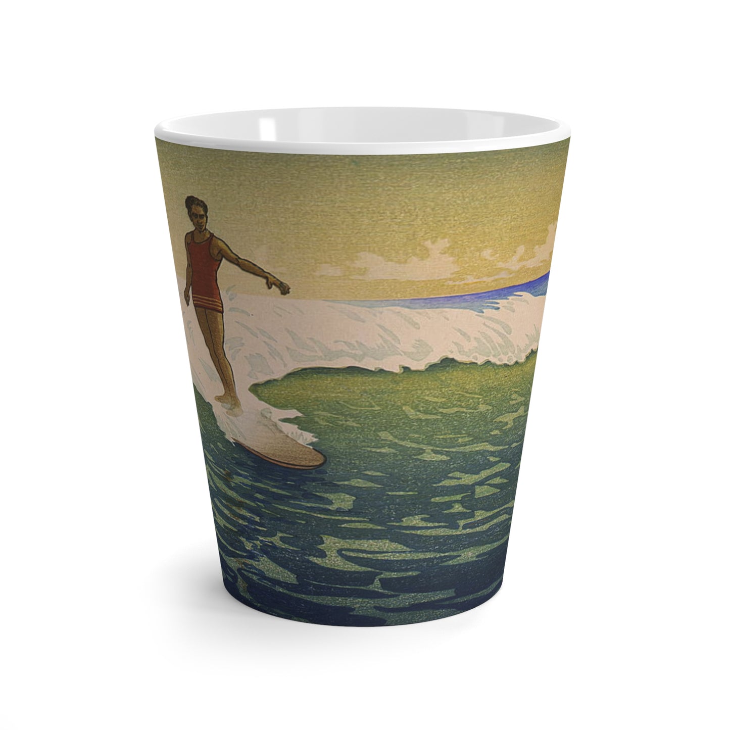 Vintage Surfer Latte Tasse