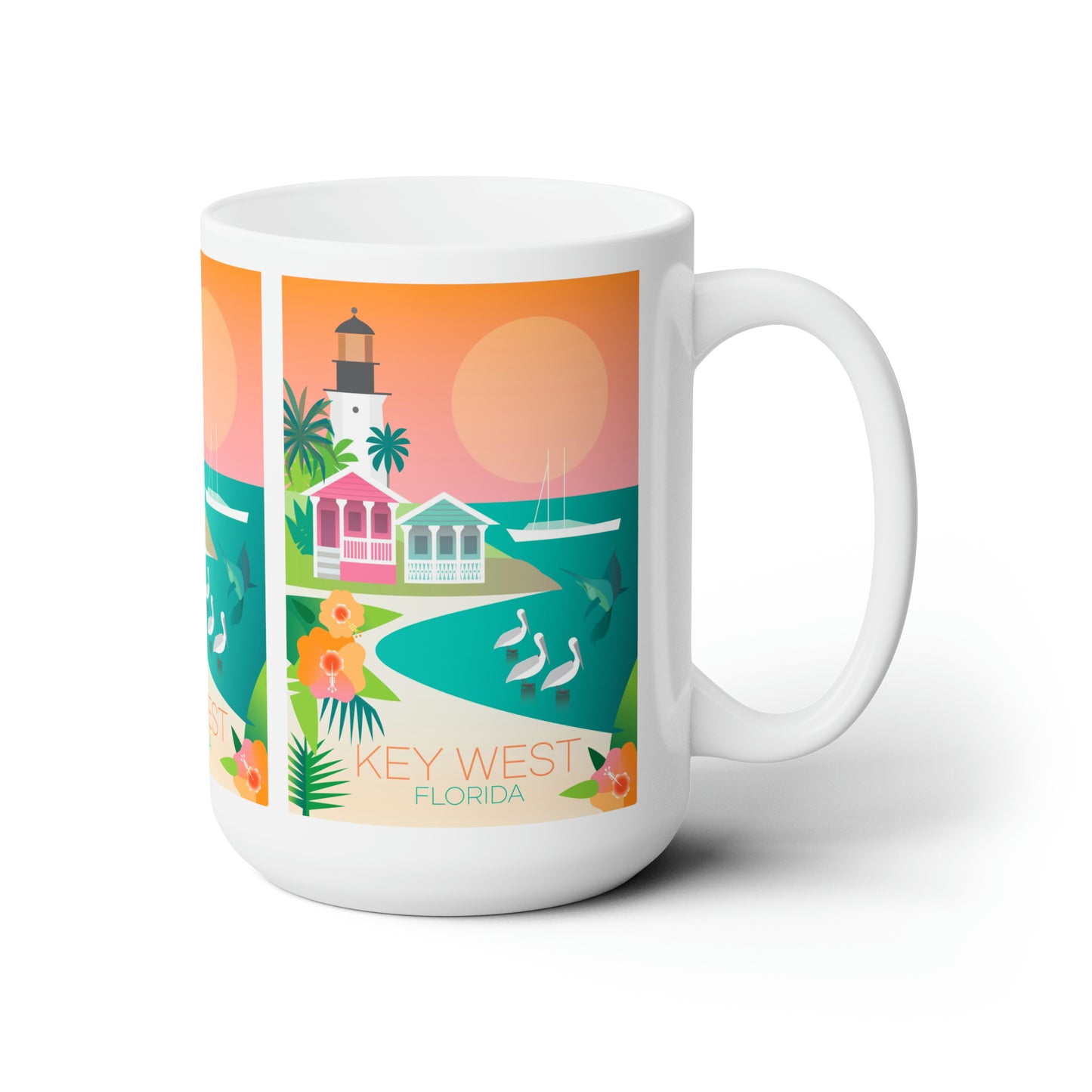 Key West Ceramic Mug 11oz or 15oz