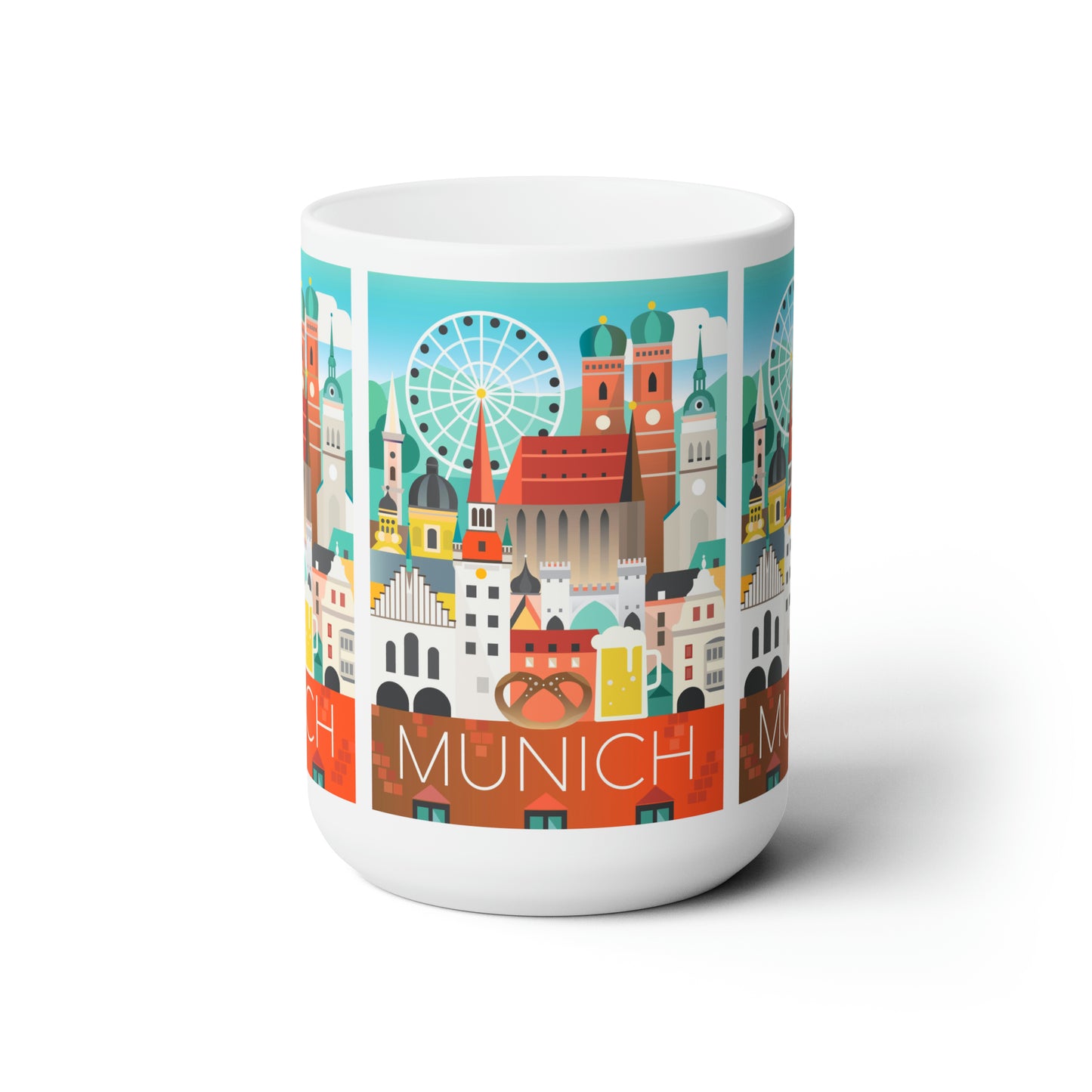 Tasse en céramique Munich 11oz ou 15oz 