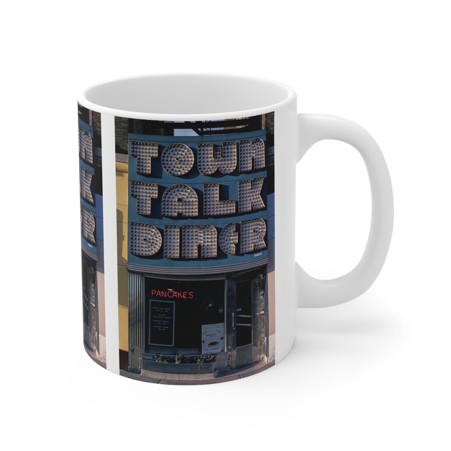 ROADSIDE MUGS - Tasse en céramique Town Talk Diner 11oz