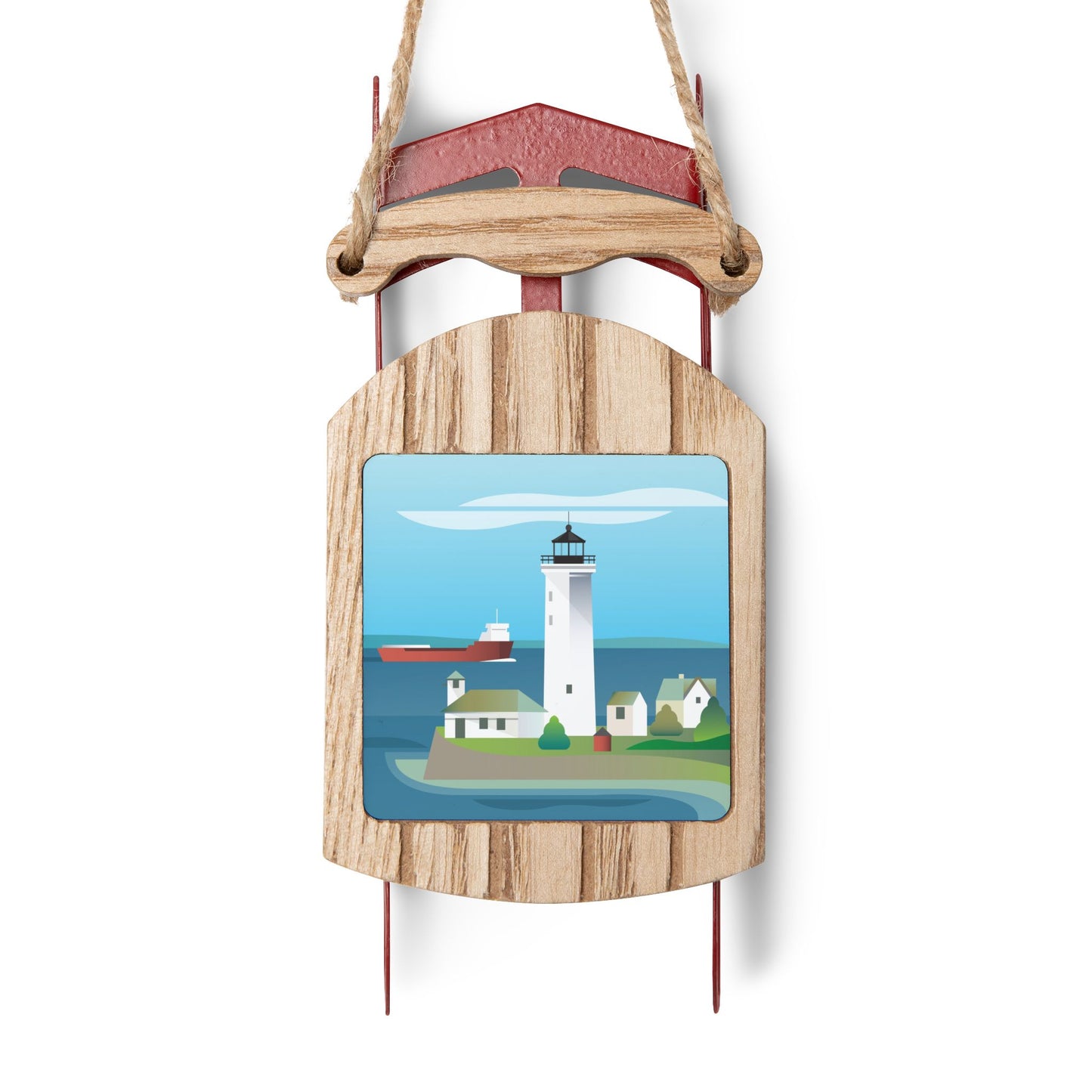 Cape Vincent Sled Ornament