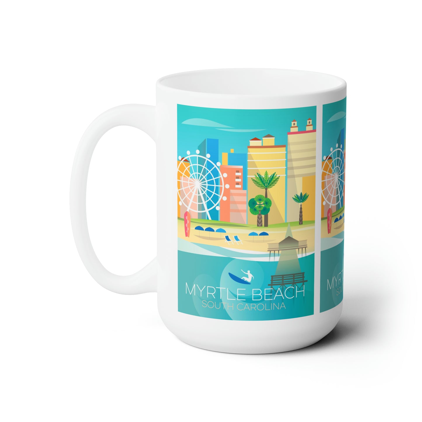 Tasse en céramique Myrtle Beach 11oz ou 15oz 