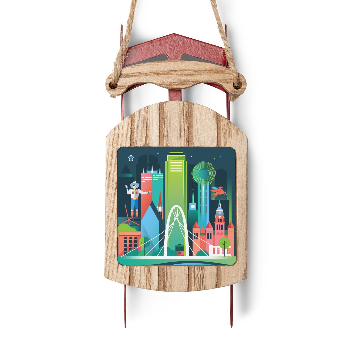 Dallas Sled Ornament