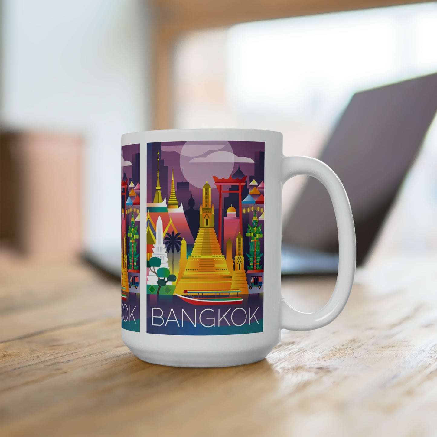 Tasse en céramique Bangkok 11oz ou 15oz 