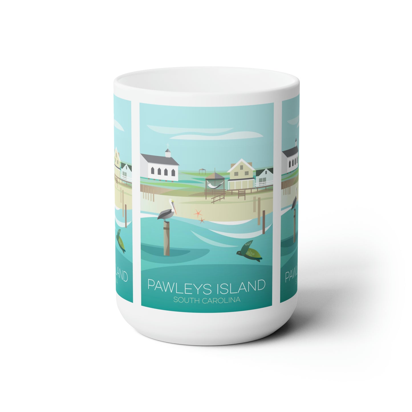 Pawleys Island Tasse en céramique 11oz ou 15oz 