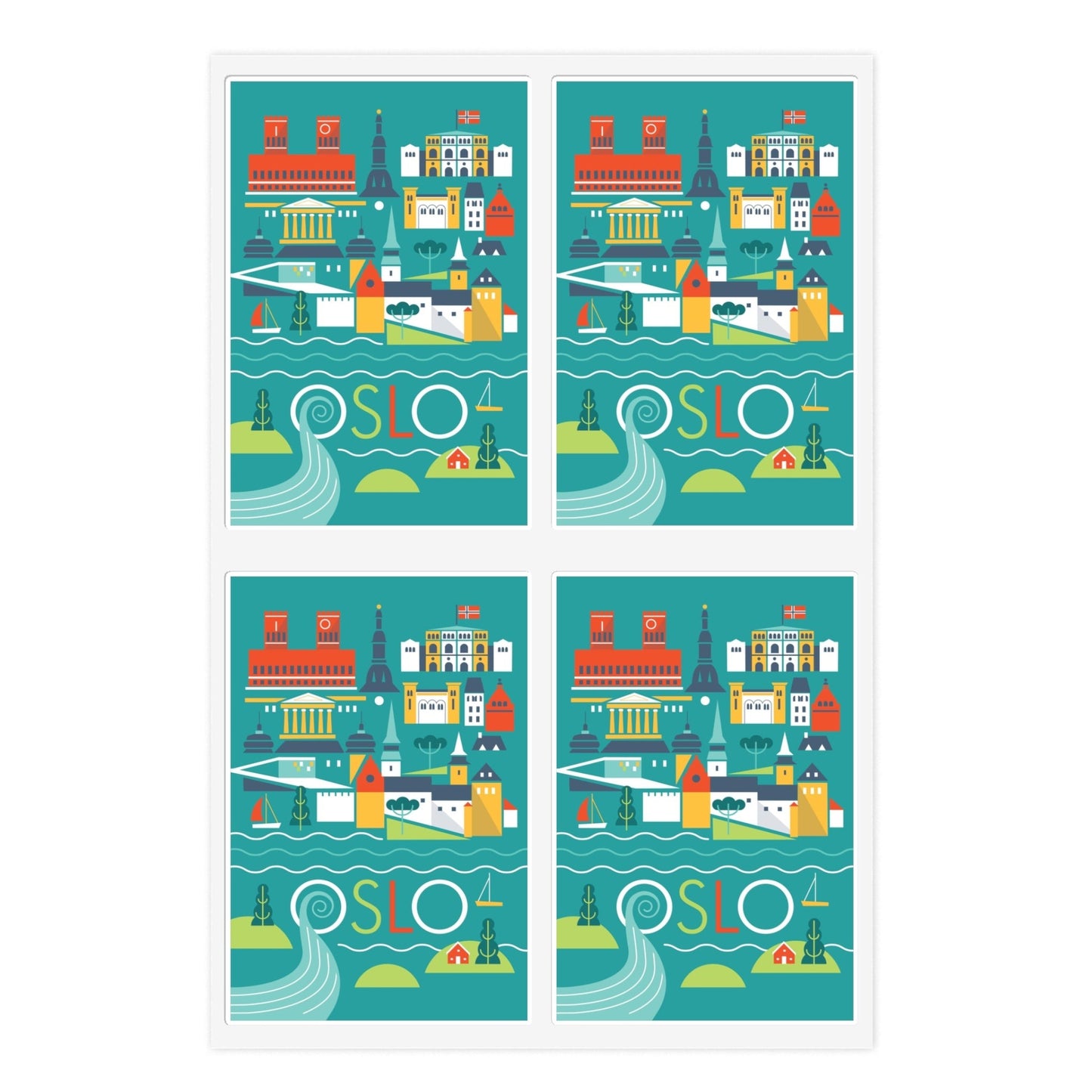 Oslo Sticker Sheet