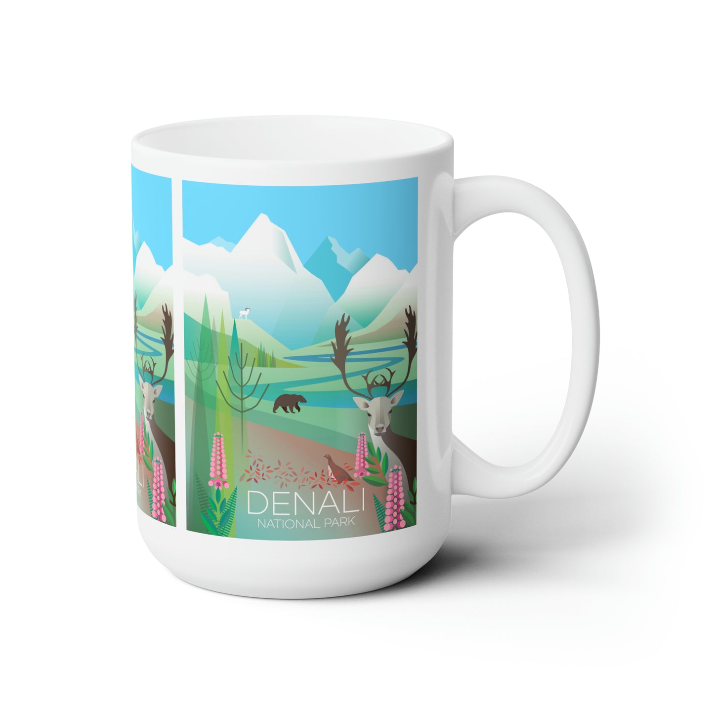 Denali National Park Ceramic Mug 11oz or 15oz