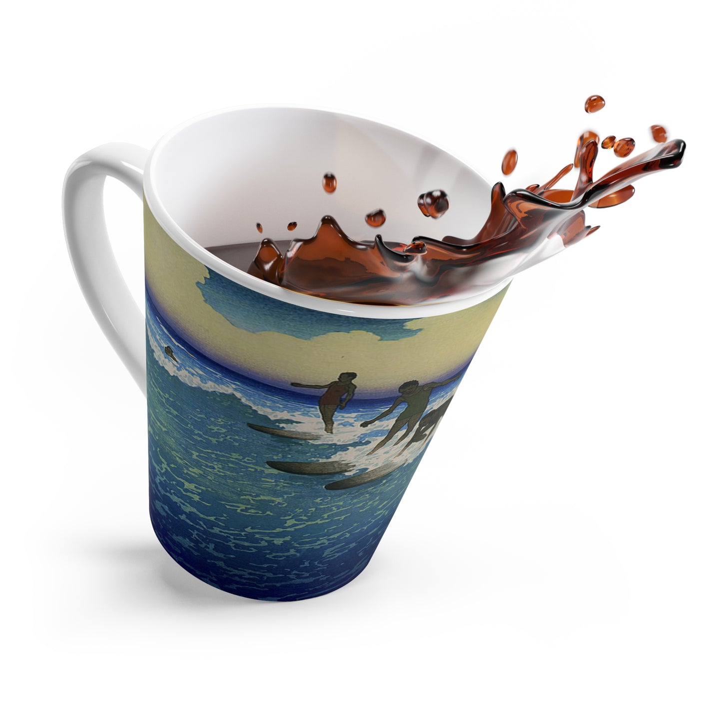 Tasse Latte Surfeurs Vintage