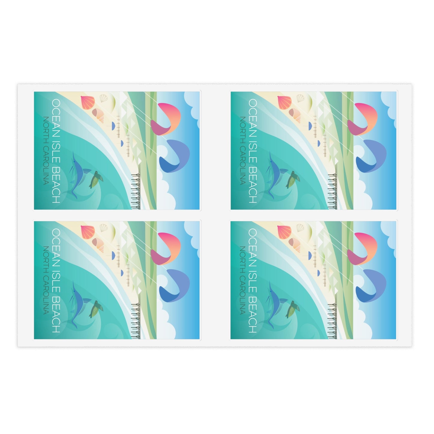 Ocean Isle Beach Sticker Sheet