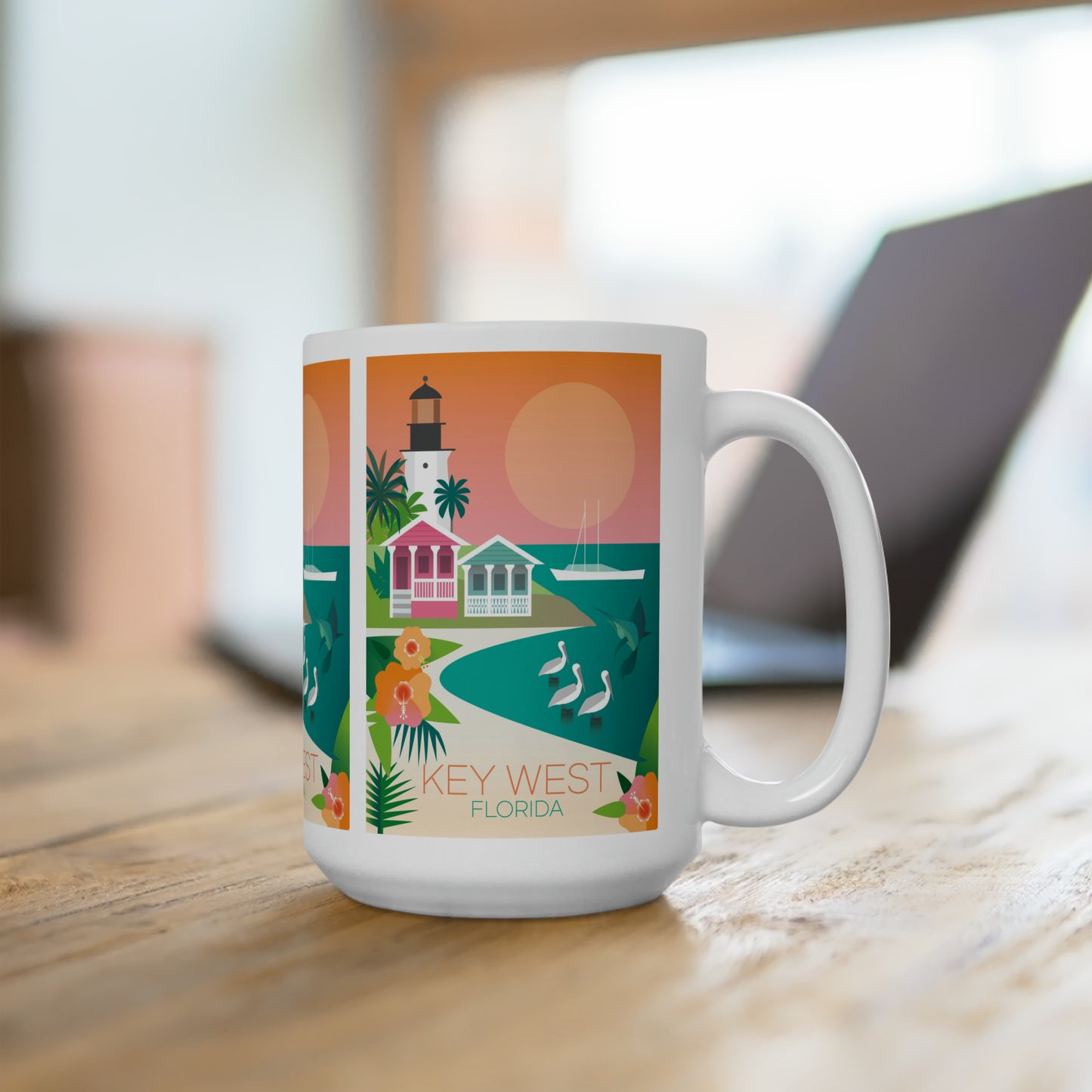 Key West Ceramic Mug 11oz or 15oz