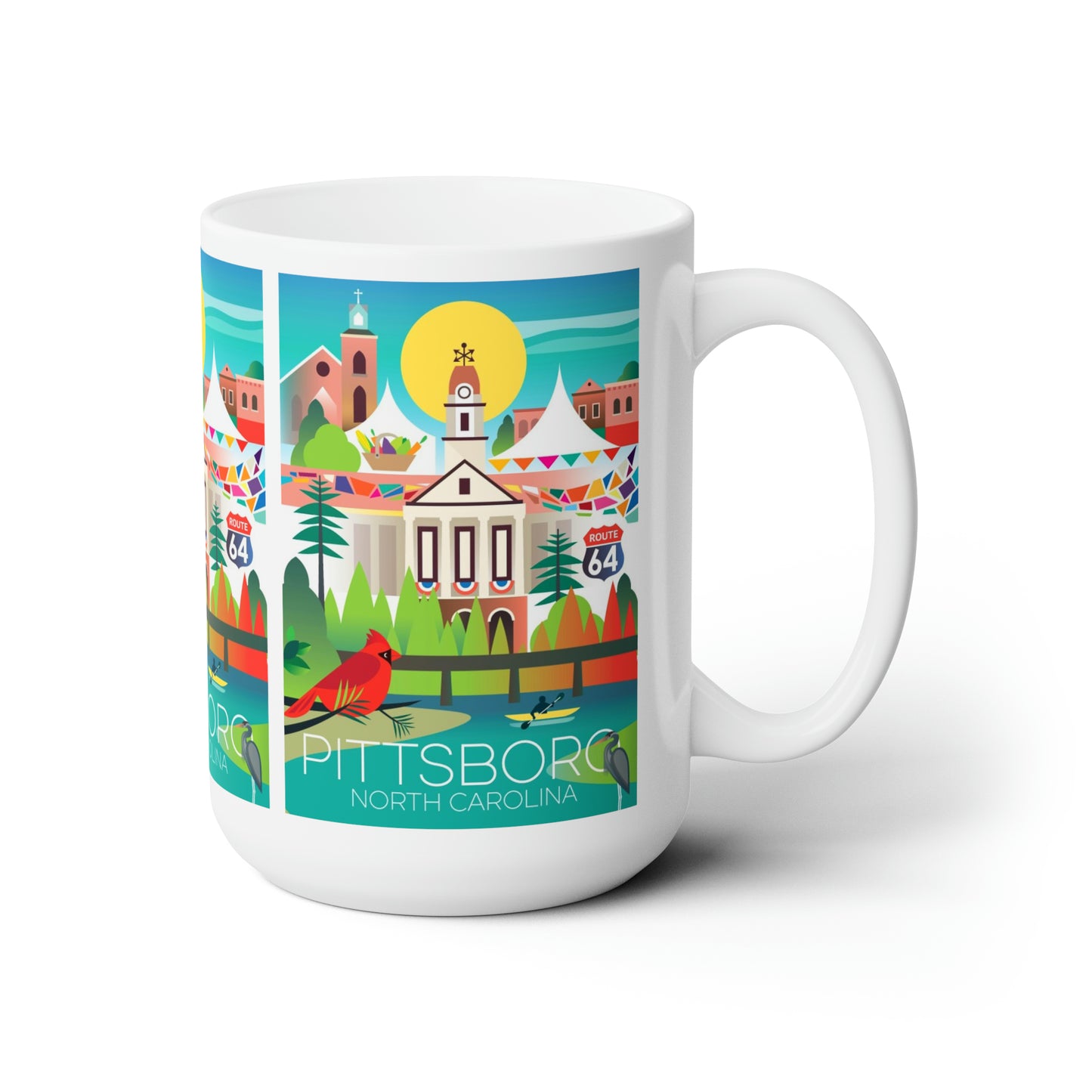 Pittsboro Ceramic Mug 11oz or 15oz