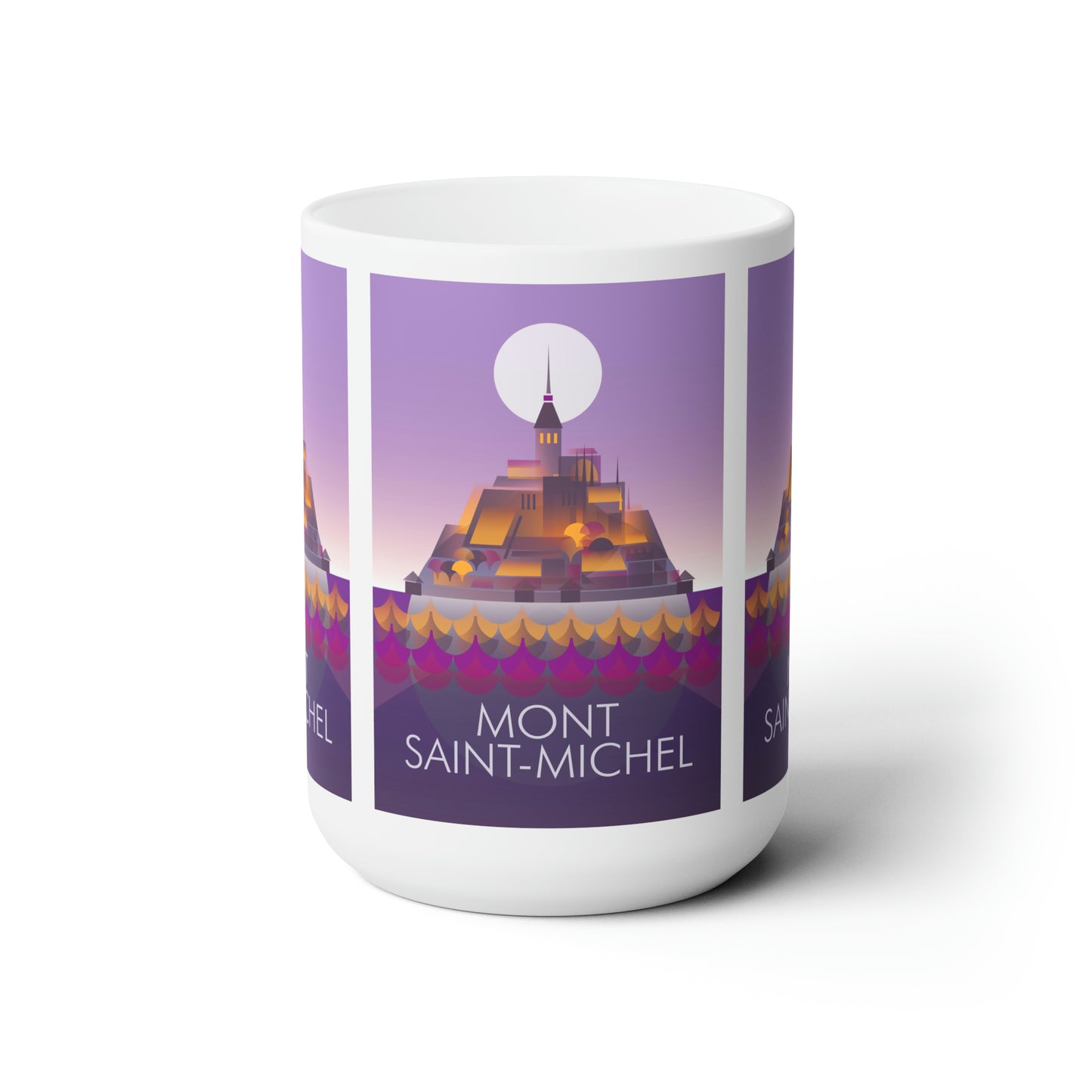 Mug en céramique du Mont Saint-Michel 11oz ou 15oz 