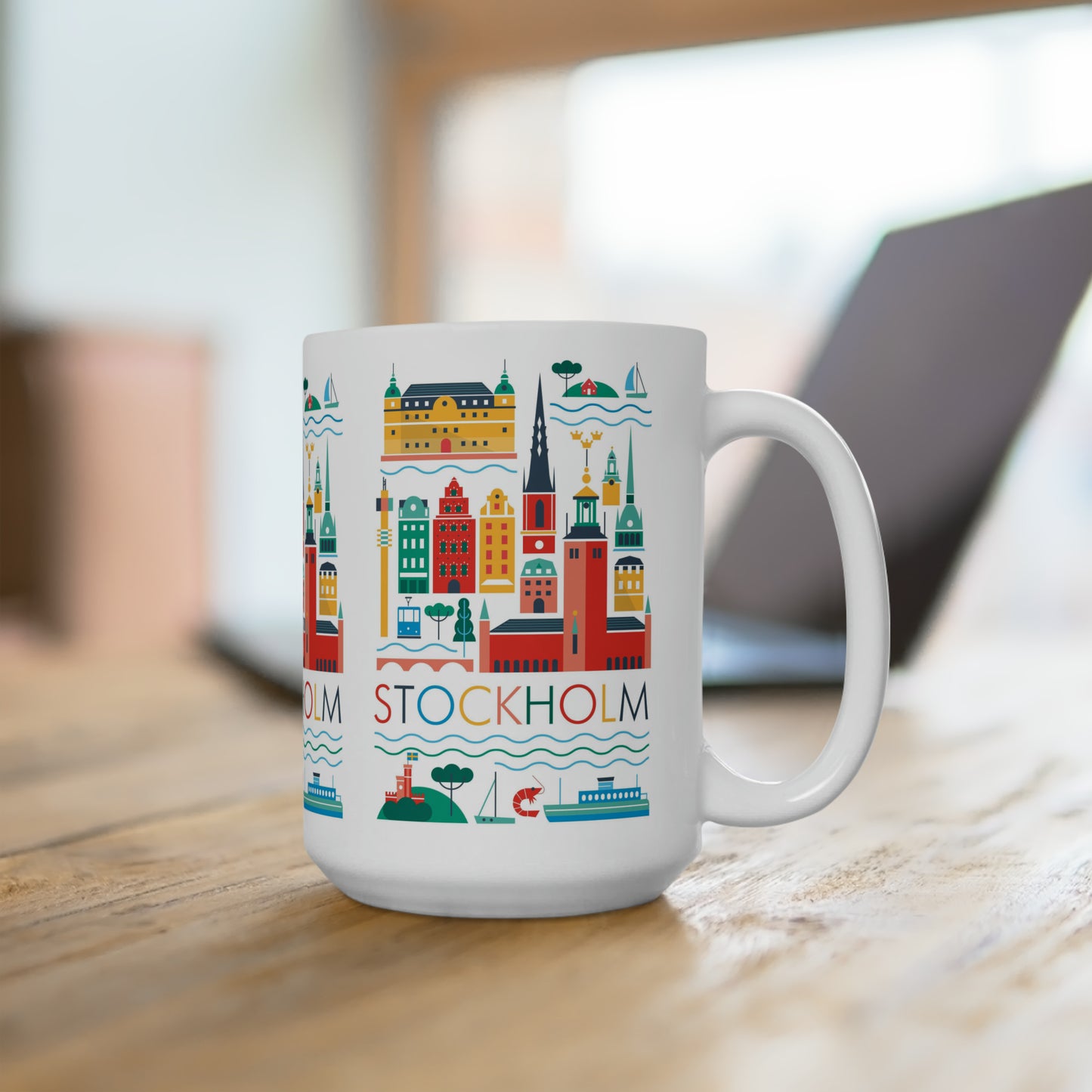 Stockholm Scandi Ceramic Mug 11oz or 15oz