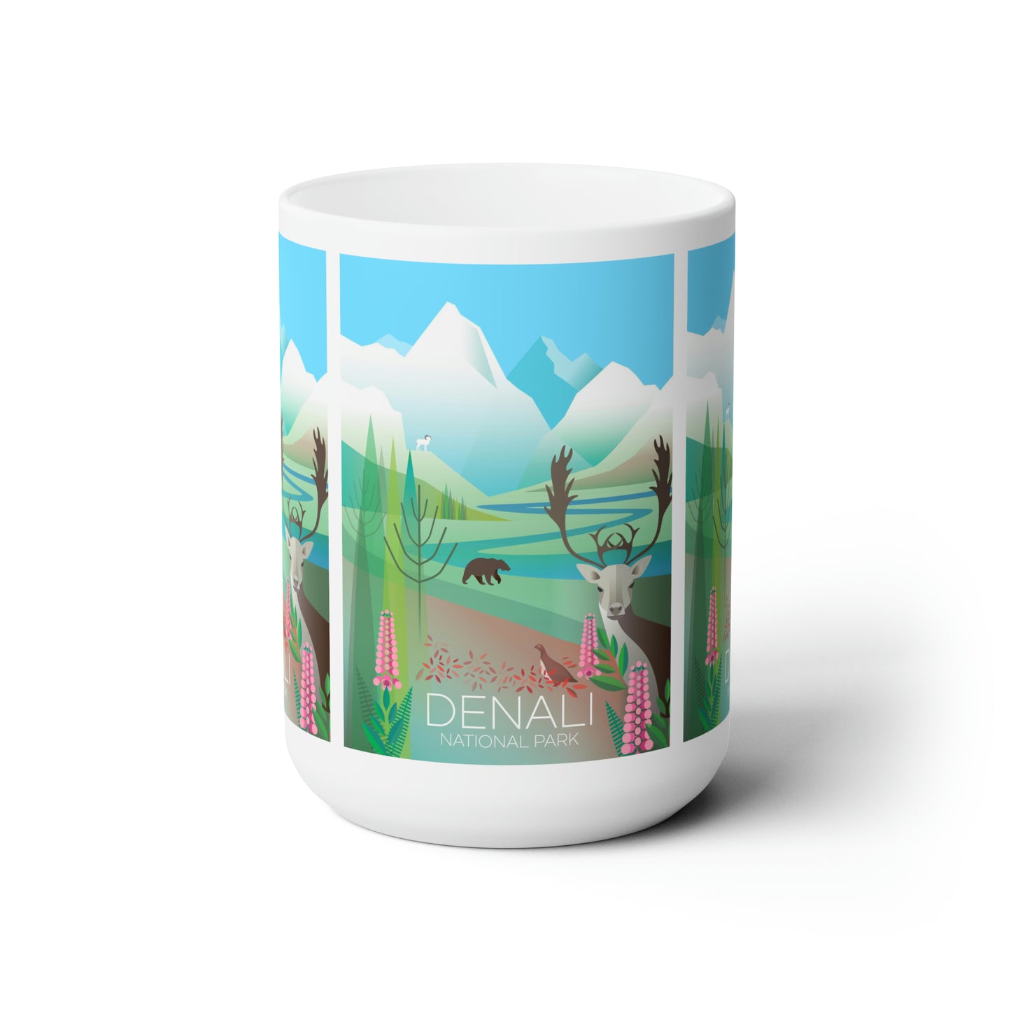 Denali National Park Ceramic Mug 11oz or 15oz