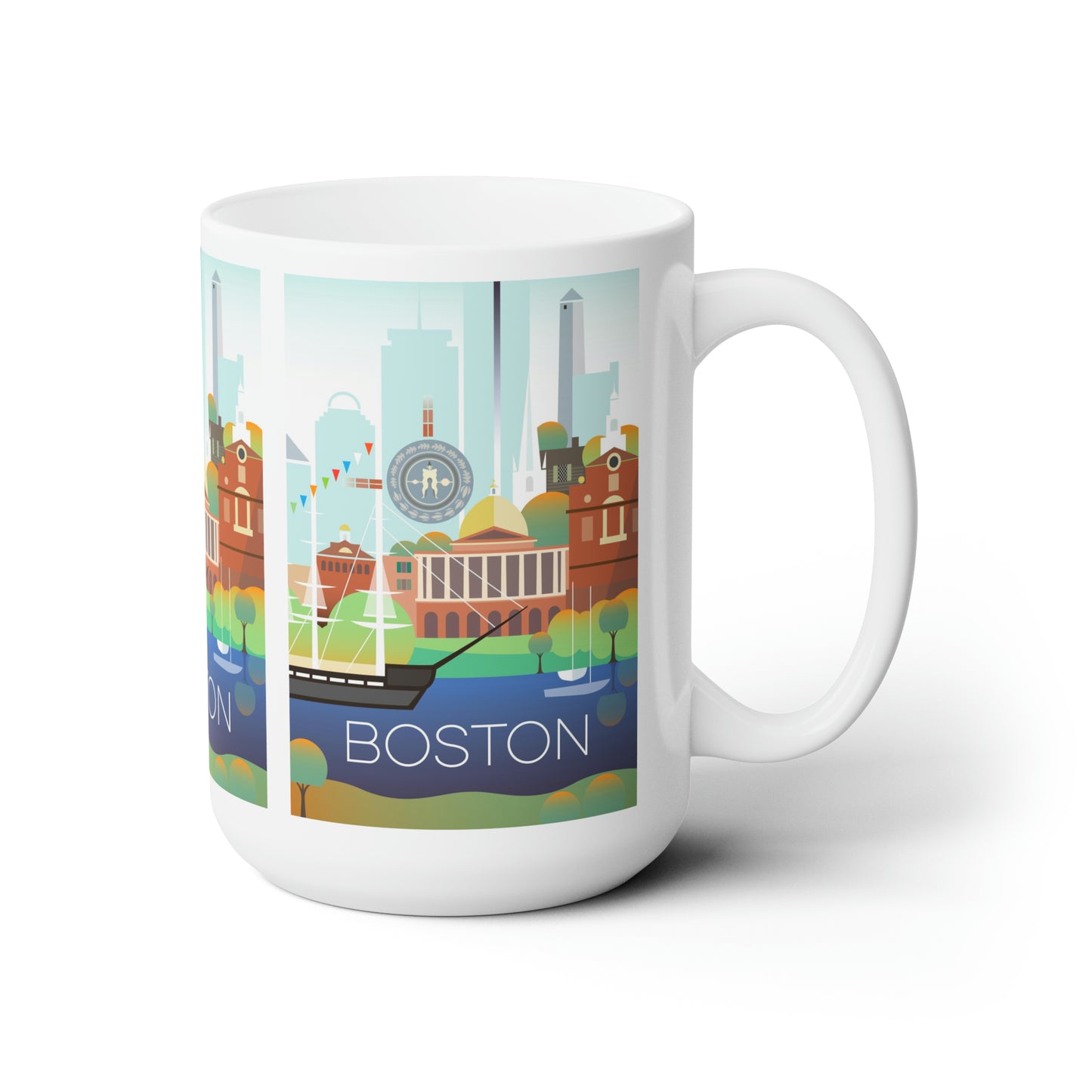 Tasse en céramique Boston 11oz ou 15oz 