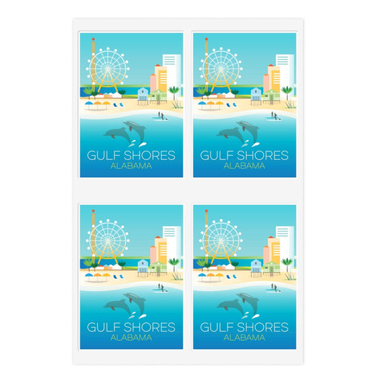 Gulf Shores, Alabama Sticker Sheet