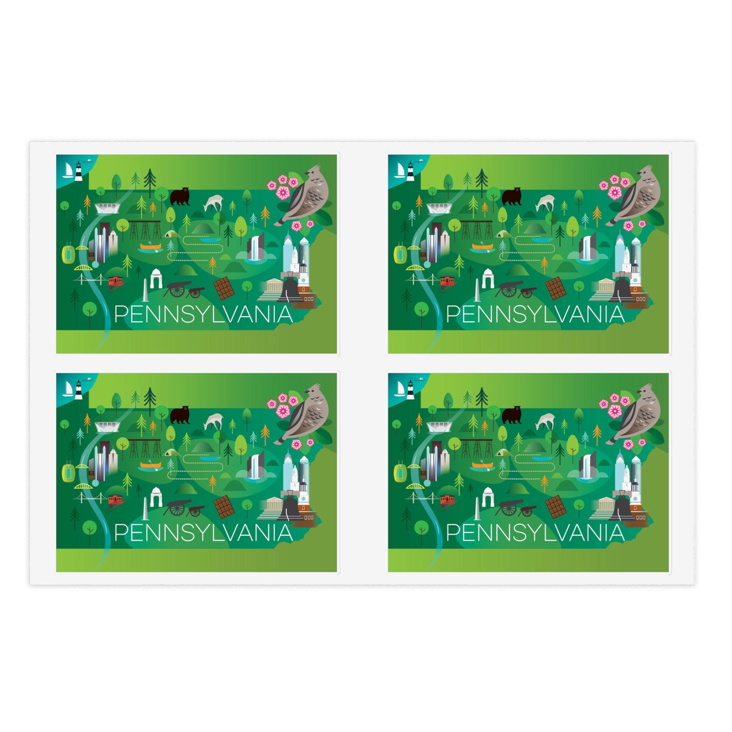 Pennsylvania Sticker Sheet