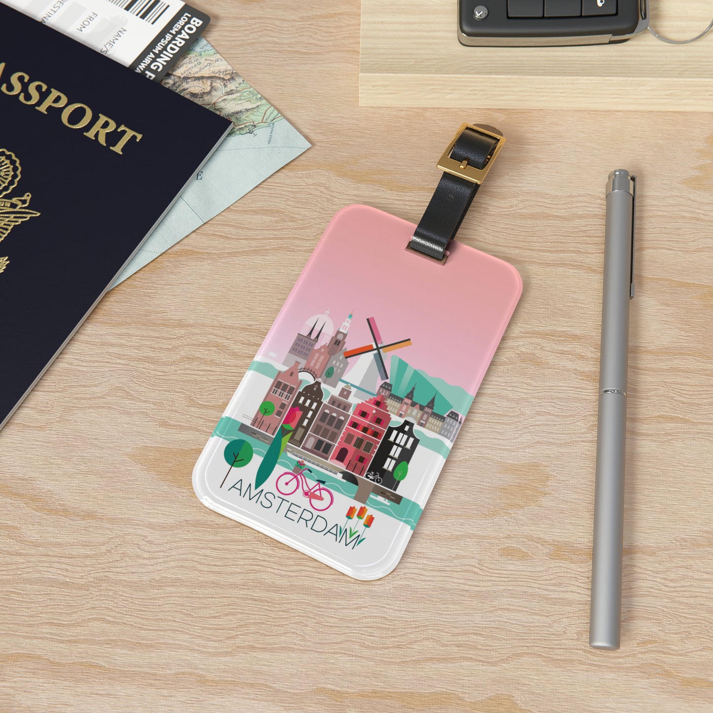 Amsterdam Luggage Tag