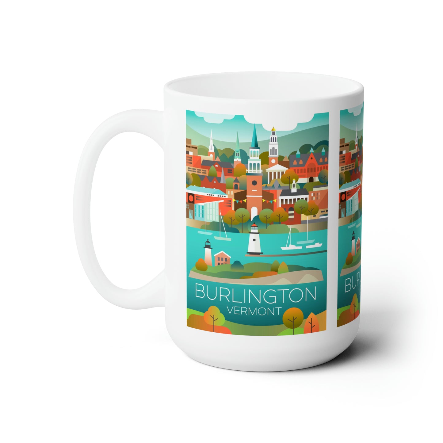 Tasse en céramique Burlington 11oz ou 15oz 