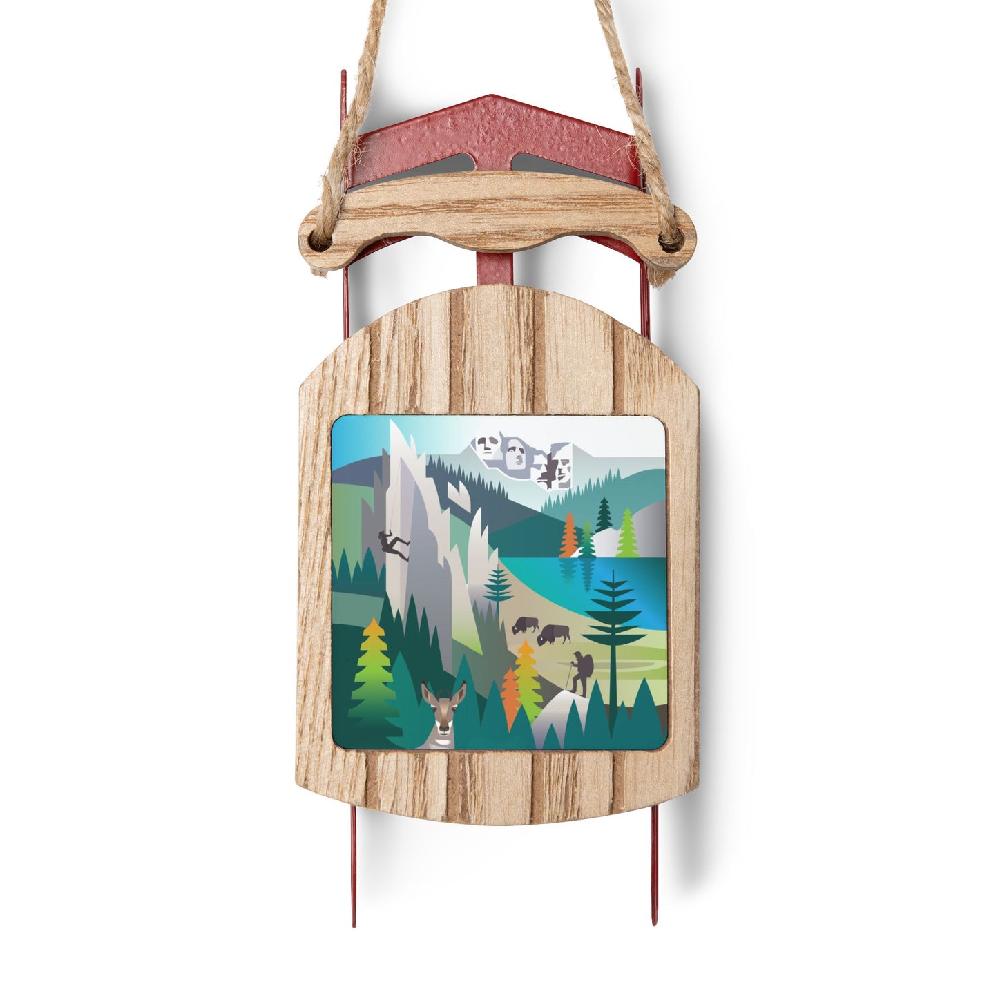 The Black Hills Sled Ornament