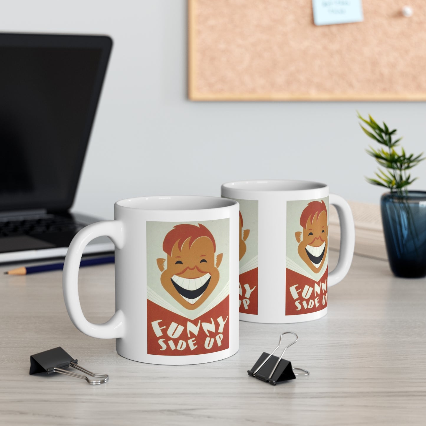 ROADSIDE MUGS – Funny Side Up WPA Keramiktasse, 325 ml