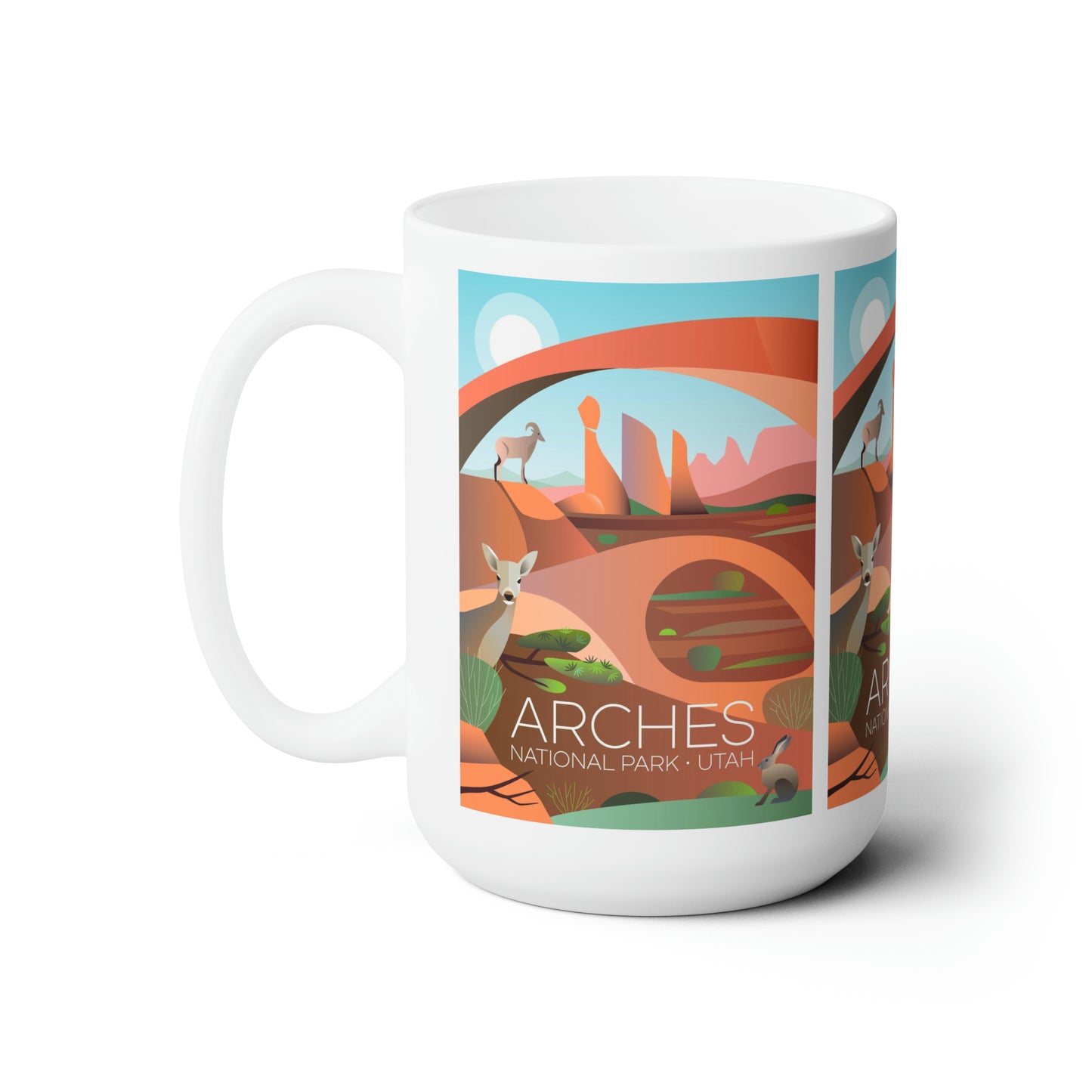 Arches Nationalpark Keramiktasse 11oz oder 15oz 