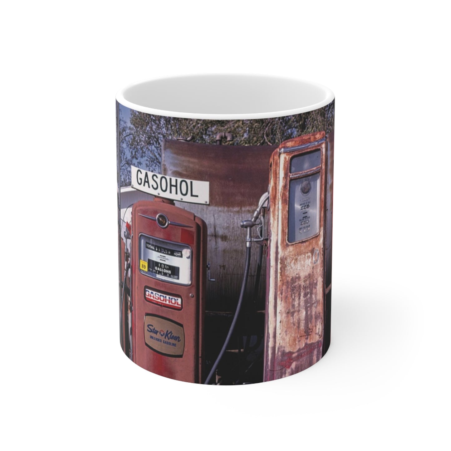 ROADSIDE MUGS - Gas Pumps Ceramic Mug 11oz