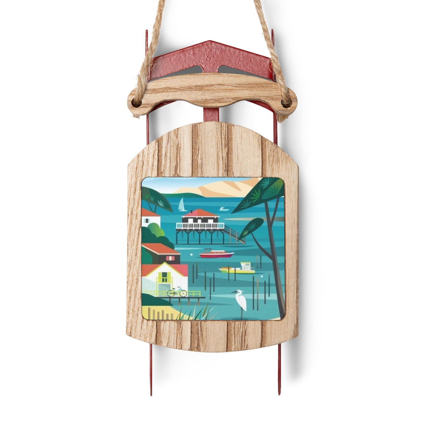 Bassin d'Arcachon Sled Ornament