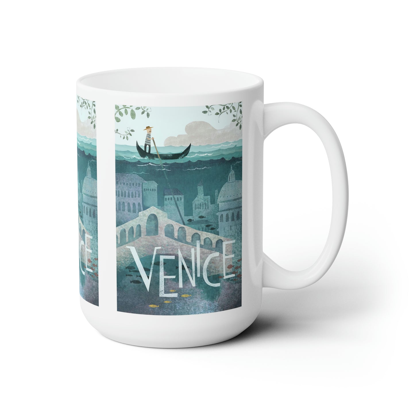 Venedig Vintage Keramiktasse 11oz oder 15oz 