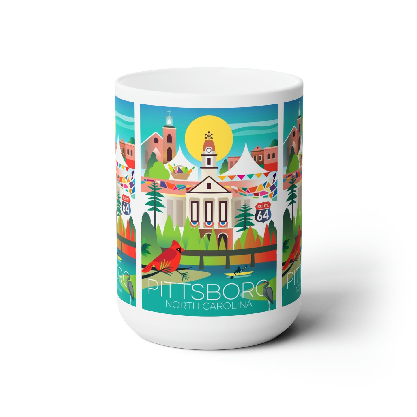 Pittsboro Ceramic Mug 11oz or 15oz