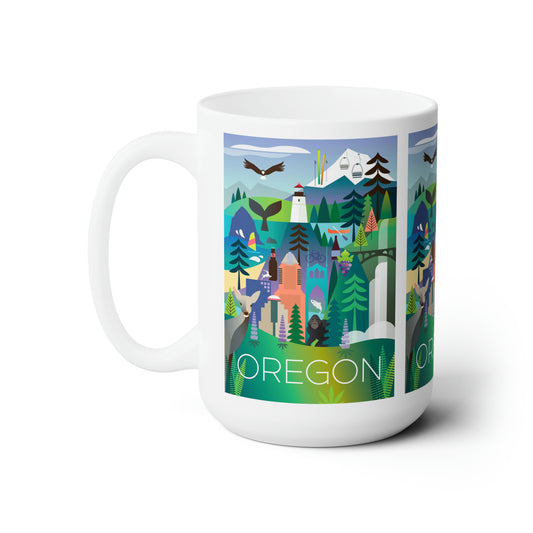 Tasse en céramique Oregon 11oz ou 15oz 