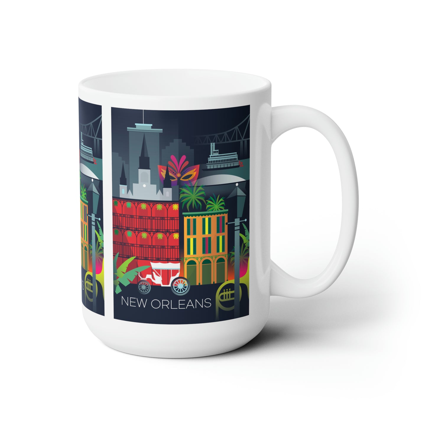 New Orleans Ceramic Mug 11oz or 15oz