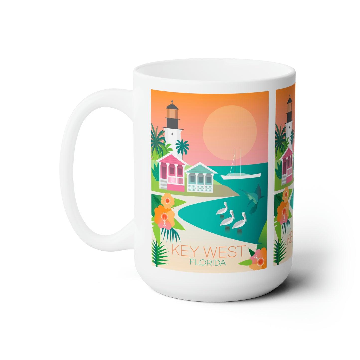 Key West Ceramic Mug 11oz or 15oz